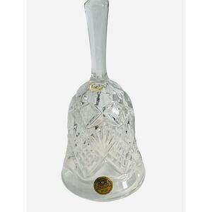 Vintage RCR Cut Crystal Hand Bell Dinner Royal Crystal Rock